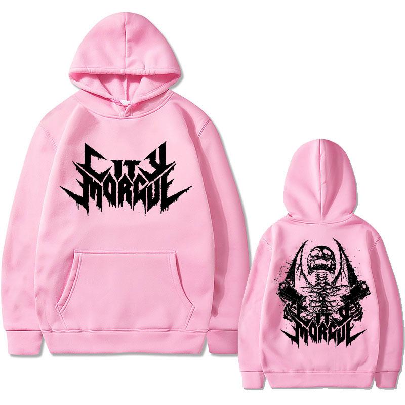 Streetwear Rapper City Morgue Print Hoodie Men Women Hip Hop Harajuku Sweatshirt Zillakami Sosmula Hoodies Vintage Top Pullover