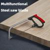 Набор ручных пил 7-в-1 со стальной ножовкой по металлу, дереву, стеклу, включает 6 полотен, идеально подходит для DIY, деревообработки, рукоделия и дома