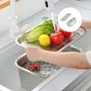 Прочная сетка из нержавеющей стали Квадратное сито для кухни Для быстрого слива воды с овощей и пасты Легко чистить Компактное хранение