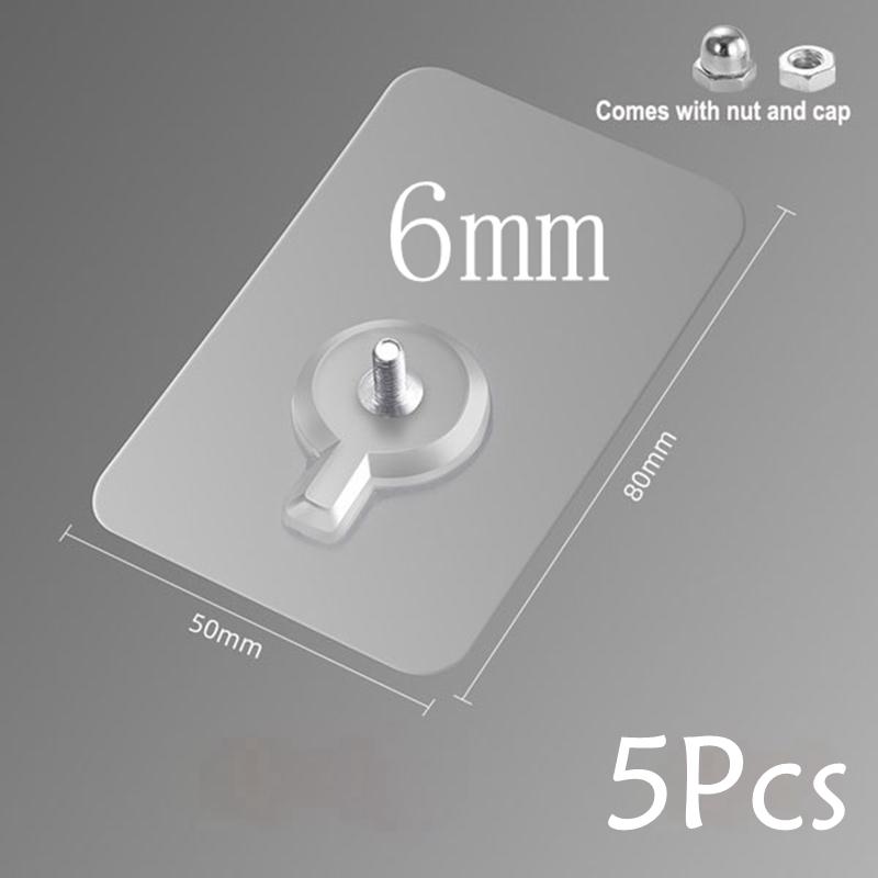 5/10/20 Pcs HIgh Quality Punch-free Screws Strong Self-adhesive Suction Cup Sucker Wall Hooks Hanger for Kitchen Bathroom Tools