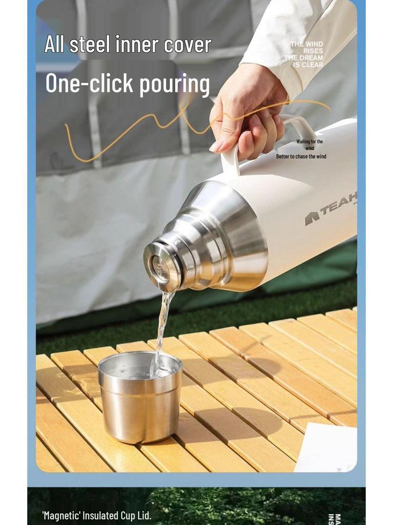 Qi Hu 316 Stainless Steel Insulated Water Bottle, Large Capacity for Home, Outdoor, or Dorm Use.