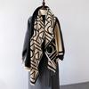 New for Women Winter Scarf Cashmere Pashmina Shawl Luxury Design Double Sided Wrap Bufanda Print Warm Thick Scarves Blanket