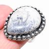 Dendrite Opal Gemstone 925 Sterling Silver Jewelry Ring Size 9.5 R9M31