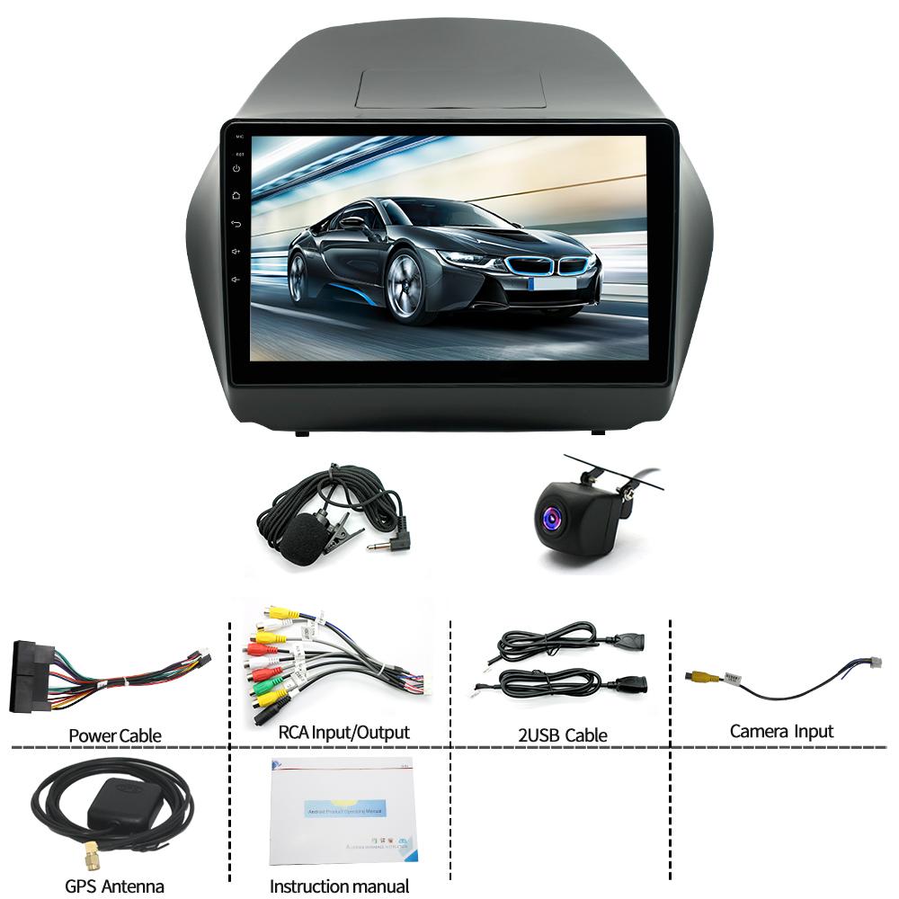 10inch Car Stereo Radio Car-play GPS Navigation Compatible for Hyundai Tucson IX35 2009-2015 Android 14