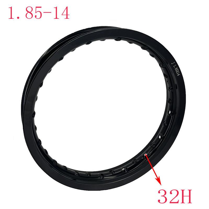 Специальный 14-дюймовый обод колеса для мотоцикла Honda Jialing Lifan Kayo KTM Loncin Pitbike 1.85-14 (32 отверстия) Модифицированное колесо мотоцикла