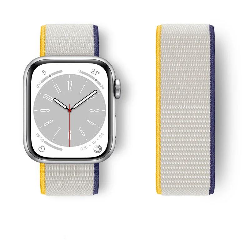 Nylon loop Strap For Watch Band Ultra-2 49mm 44mm 40mm 45mm 41mm Sport pride Bracelet iwatch bands Series 9 8 se 7 6 5 4 3