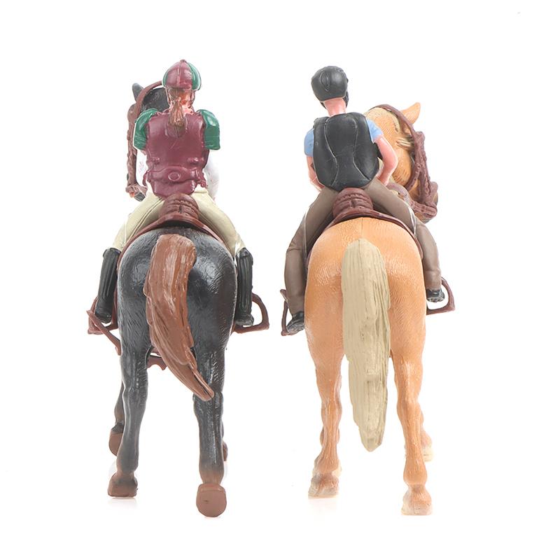 Simulation Mini Animals Horse Racing Models Action Figures Model Education Toys