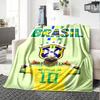 1pc Neymar15 Blanket, Gift, for Men and Women, Soft Blanket, Good for Sofa Bed Couch Travel, Lightweight Flannel Blanket