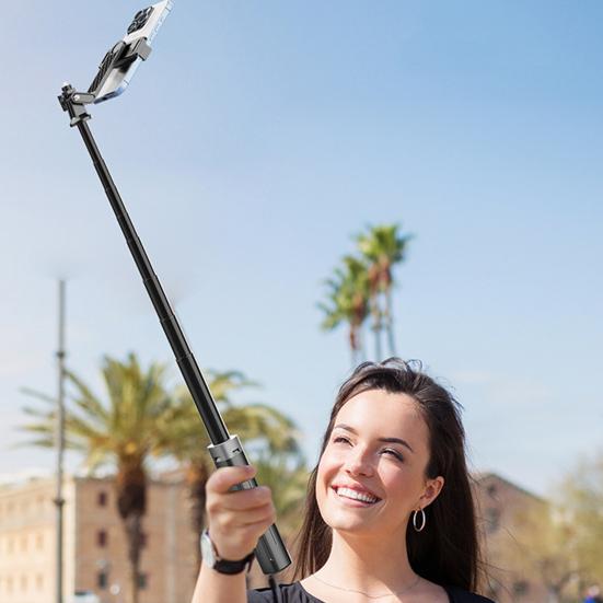 Штатив для телефона, селфи-палка с заполняющей подсветкой, регулируемая длина, вращение на 360 градусов, портативный универсальный штатив для сотового телефона с беспроводным пультом дистанционного управления