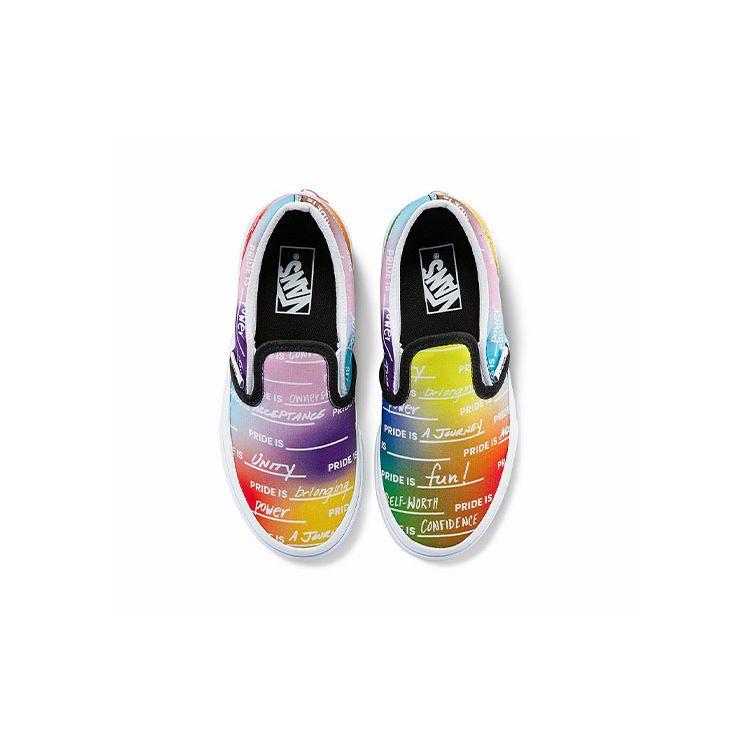 Vans Серия Slip-On Повседневные низкие детские кеды для скейтбординга Детские кроссовки Разноцветные VN0A7Q5GASA