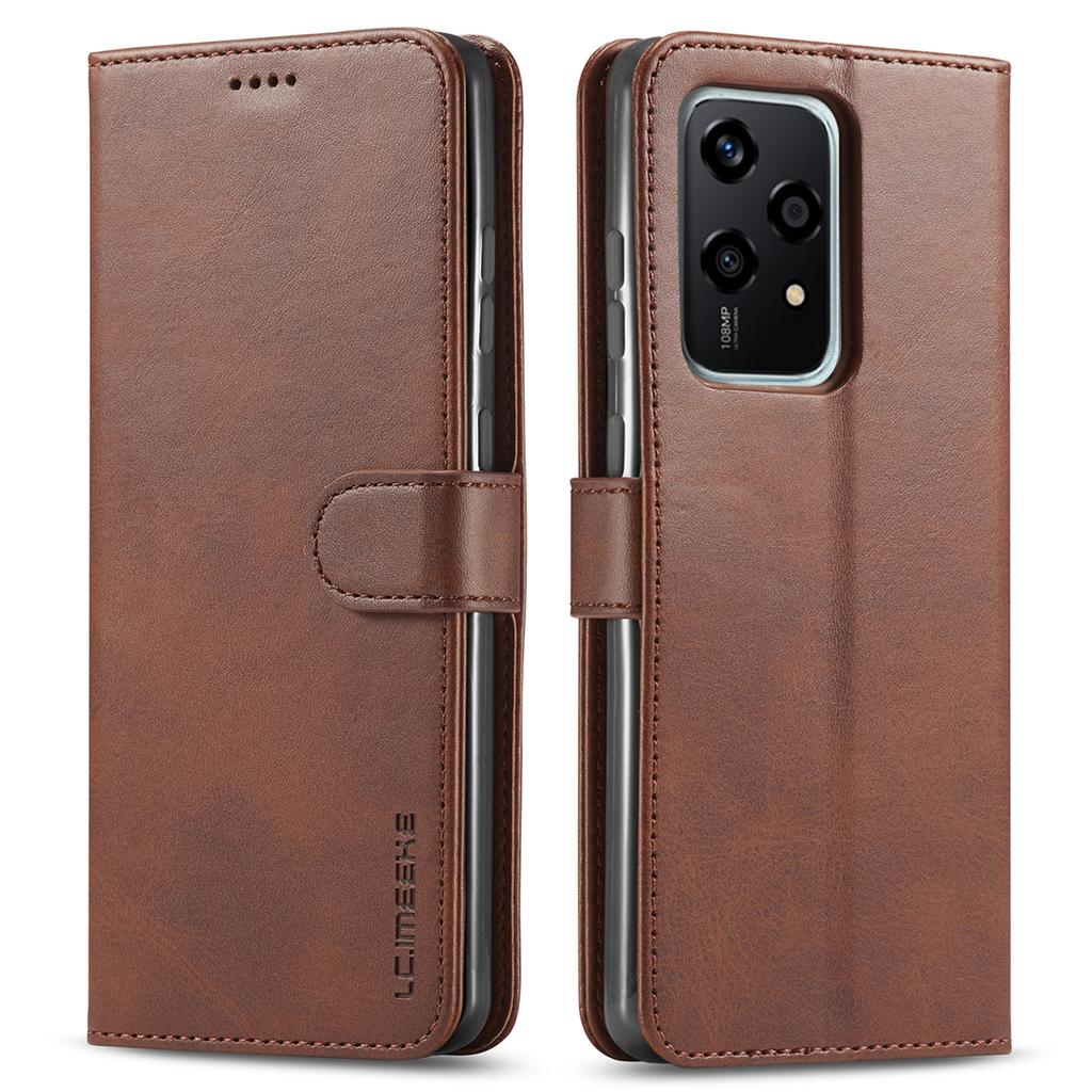 LC.IMEEKE Чехол для Honor 200 Lite Текстура теленка Магнитная застежка Подставка Чехол для телефона