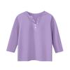 Children's 3/4 Sleeve Tops Casual  Print T Shirt Round Neck Pullover Blouse