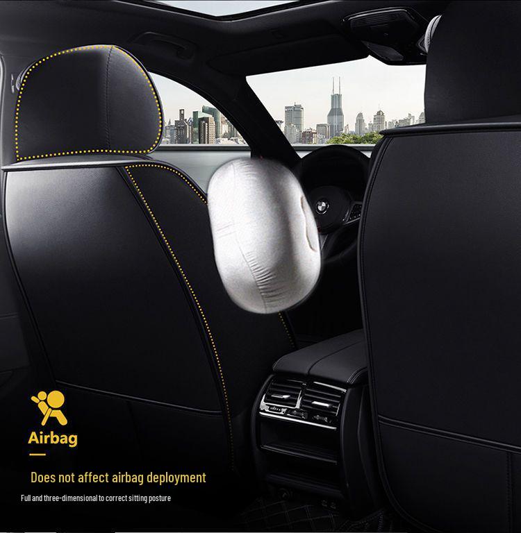 Volkswagen Lavida, Sagitar, Magotan, Passat, Bora, Lamando Seat Covers - Leather & Ice Silk, Full Coverage Cushion