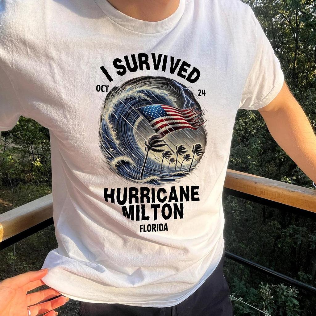 Florida Strong Survivor Shirt and kids tshirt - I Survived Hurricane Milton 2024, Resilience Tee, Unisex Gift