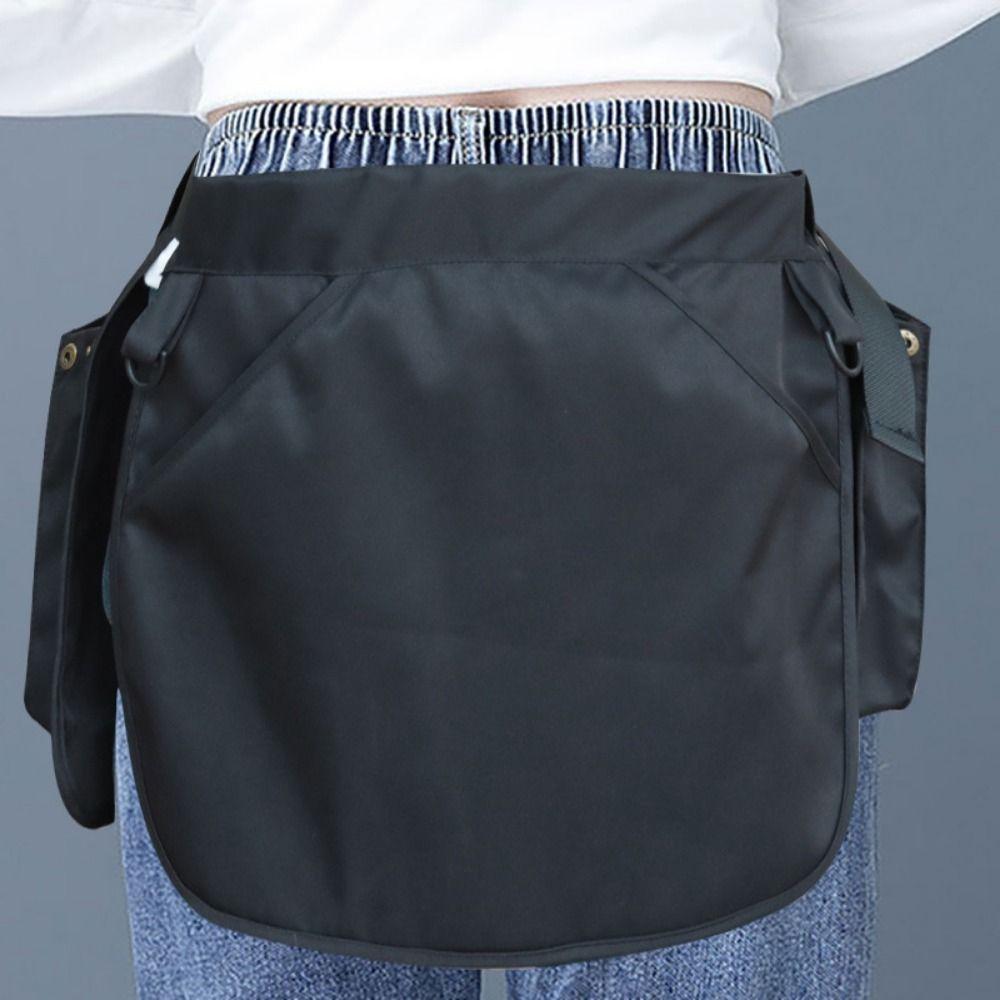 Multi-pocket Apron Belt Bag Black Fanny Pack Wear Resistant Tool Pouch Travel