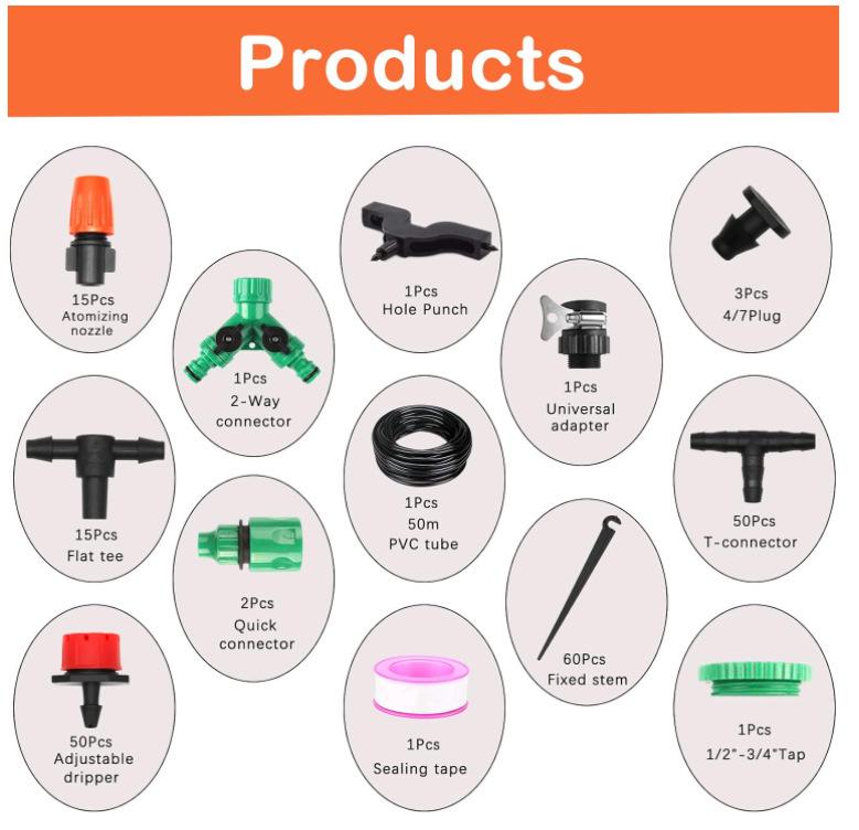 Регулируемый садовый дождеватель и система капельного полива