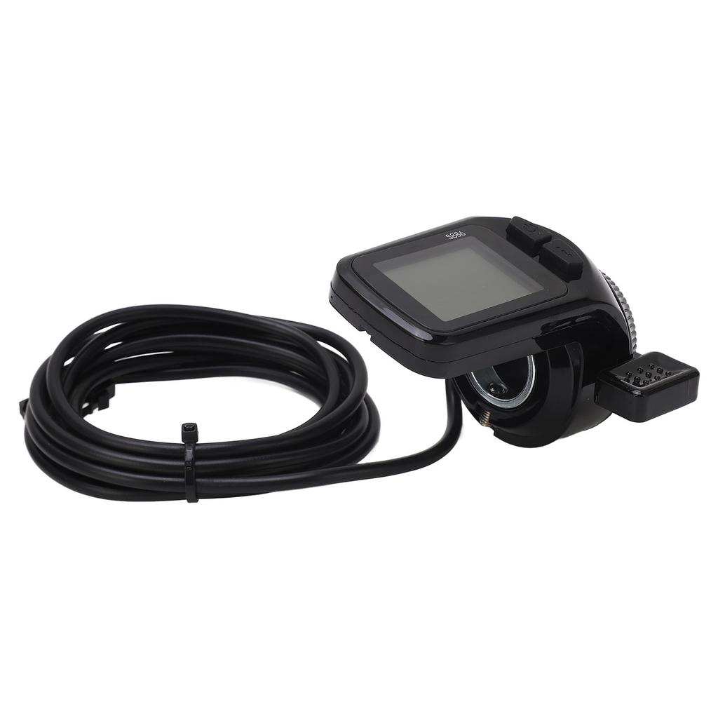 S886 LCD Display Panel Lightweight Waterproof LCD Display Panel with Thumb Throttle Headlight