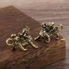 Chinese Feng Shui Brass Kirin Figurine Antique Miniature Ornaments A Symbol Of Peace And Auspiciousness Animal Home Decor Gifts