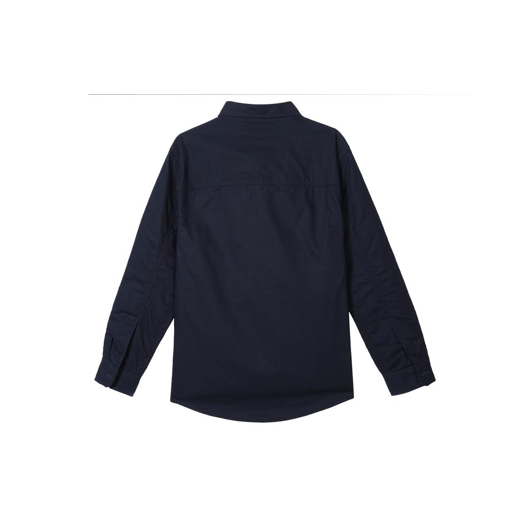 Timberland Однотонная повседневная рубашка с длинным рукавом и карманами, мужские рубашки темно-синего цвета A2CS7-433