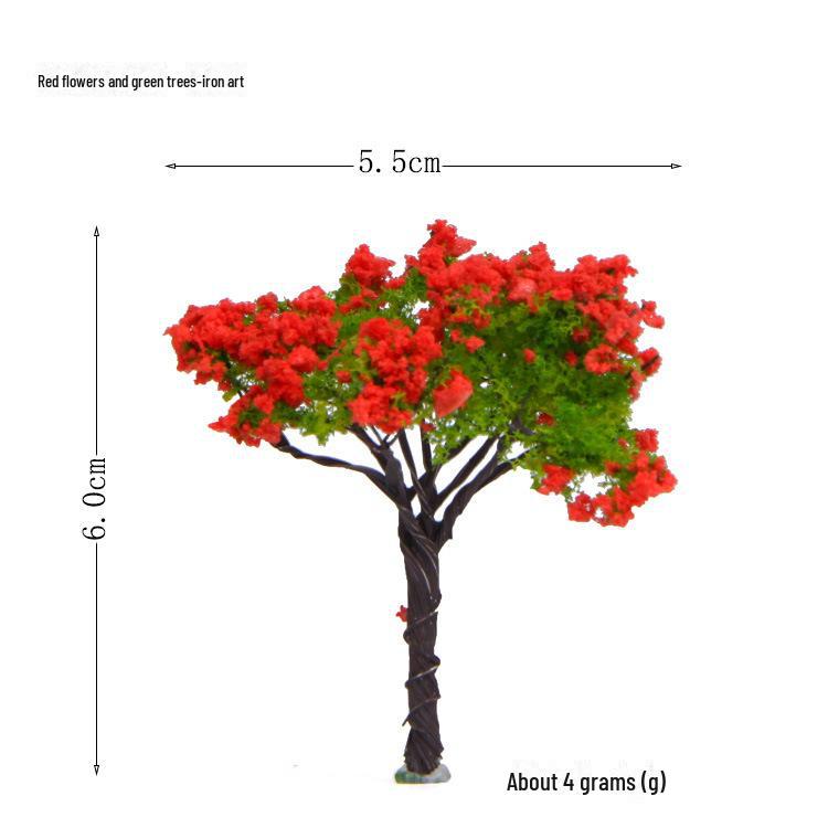 3D-имитация розового цветочного дерева — креативное искусственное дерево для самостоятельного ландшафтного дизайна и микросадоводства с небольшими кукольными украшениями.