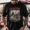 Футболка Yellowstone "Не гладьте пушистых коров", Смешная футболка с мемом про бизона, Унисекс