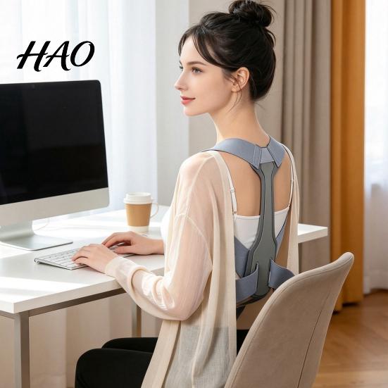Lightweight Under Clothing Back Brace Shoulder Posture Corrector, Invisible Hunchback Correction Belt, Training Belt for Rounded Shoulders Adjustable
