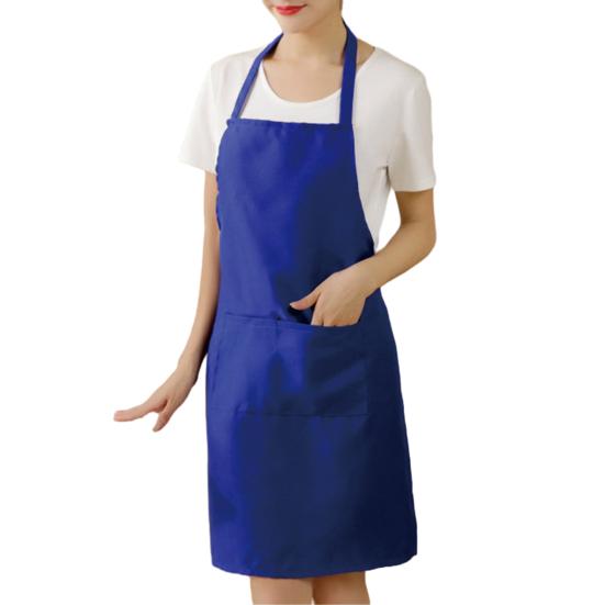 Фартук унисекс, долговечный рабочий фартук с карманами, регулируемые ремни, кухонный фартук для гриля, ресторана, бара, кафе