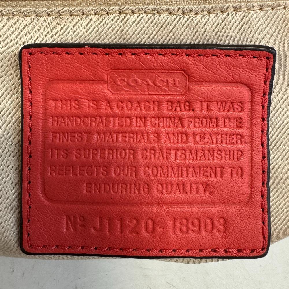 Coach 18903 Фирменная холщовая сумка через плечо бежевый холст Женская Б/У