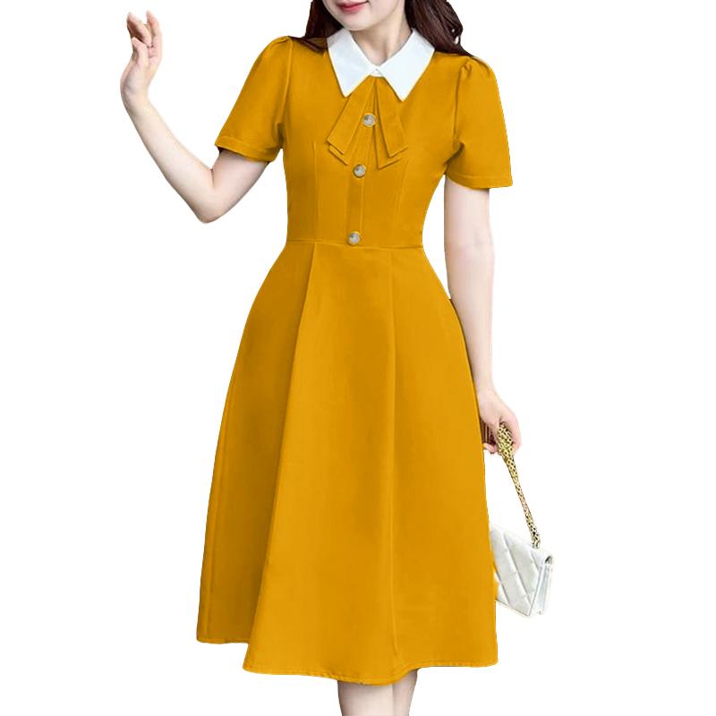 ZANZEA Женское летнее повседневное элегантное платье с коротким рукавом