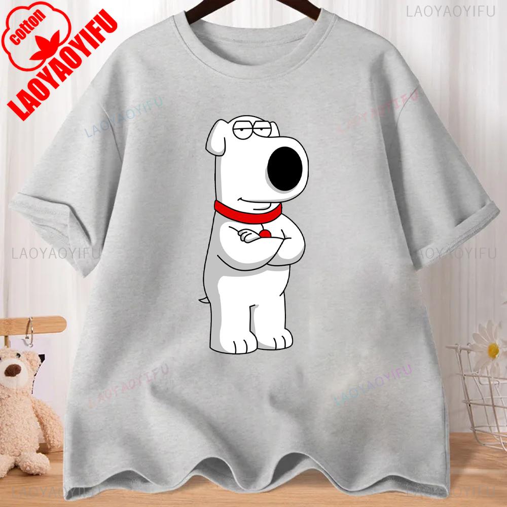 FMILY GUY Stewie Tattoo Brian Cartoon FMILY GUY Printed T-shirt for Fitness Training Jogging Outdoor Activities