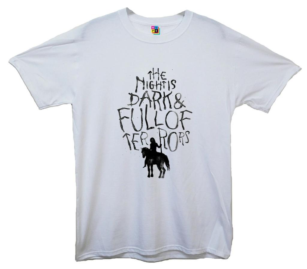 The Night Is Dark & Full Of Terrors Printed T-Shirt (Game Of Thrones Inspired)
