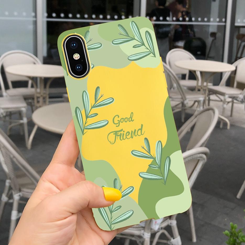 For Apple iPhone X XR XS Max Case Stylish Art Painted Cover Soft TPU Fundas Phone Case For iPhone XR iPhoneX XS Max Cover Bumper
