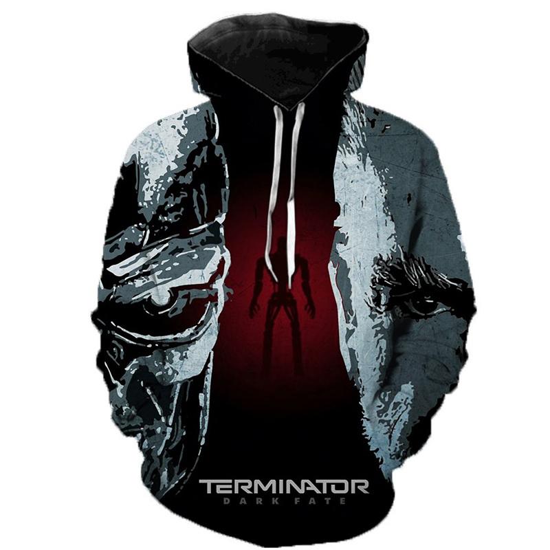 Terminator Movie 3D Print Hoodies Autumn Men Women Casual Fashion Hoodie Oversized Sweatshirts Pullovers Tracksuit Man Clothing