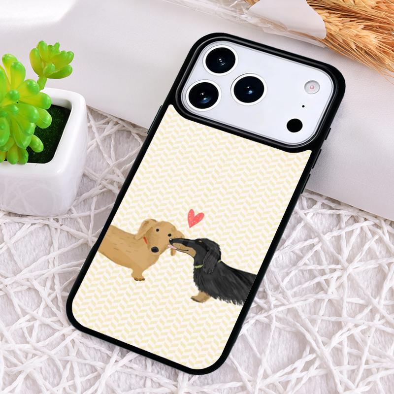 Забавный такса Длинная собака короткие лапы Чехол для телефона для iPhone 17 Air 16 15 11 12 14 13 Pro Max Ударопрочный чехол