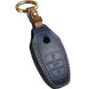 Кожаный чехол для автомобильного ключа для Volkswagen VW Touareg 2021 3 кнопки Smart New Key Protect Accessories Shell