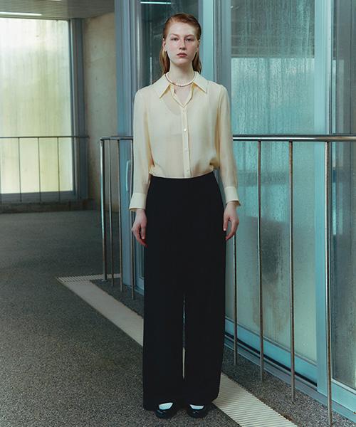 LINE STUDIO ONE Elastic Pintuck Wide Slacks Jwsloc0100