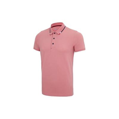 Li Ning Sports Lifestyle Series Повседневная рубашка поло с коротким рукавом Унисекс Рубашки поло Персиково-розовые APLQ161-4