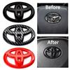 1 шт. ABS Логотип Toyota Наклейка на руль для Toyota Hilux Prius Avensis Auris Verso Corolla Camry Автоаксессуары