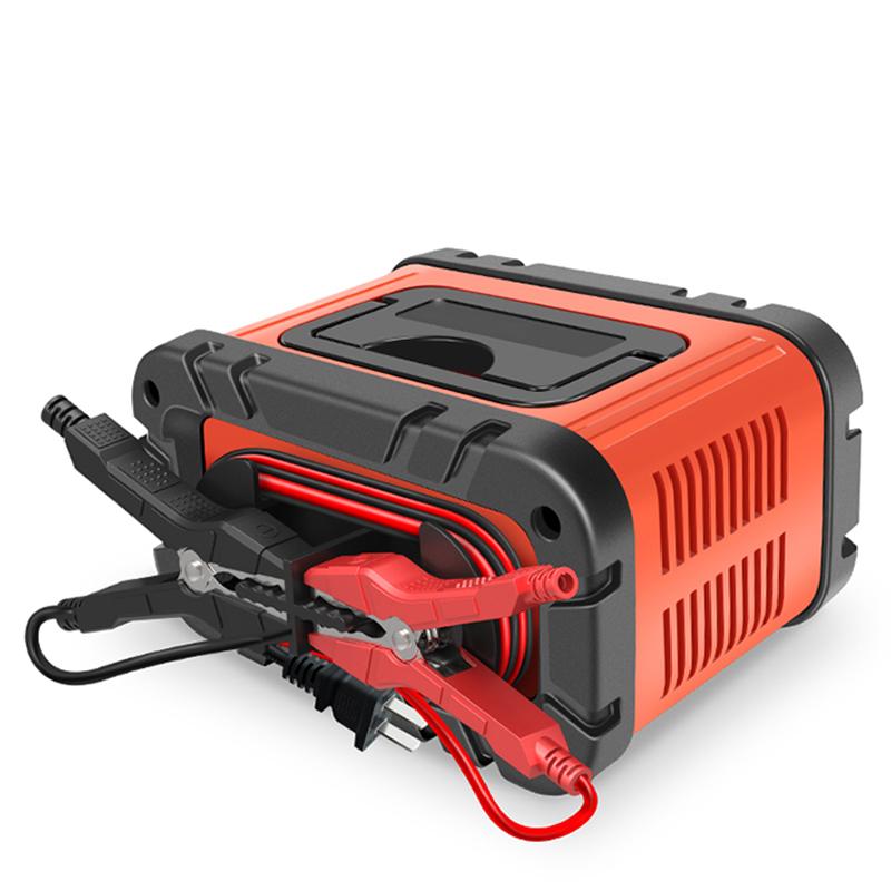 7-сегментное 10A/5A/6A автомобильное зарядное устройство для мотоцикла 12V/24V интеллектуальное зарядное устройство литиевый AGM GEL свинцово-кислотный LiFePO4 зарядное устройство для автомобиля