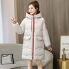 Women Winter Warm Coat Fashion Hooded Down Jacket Cotton Padded Long Female Zipper Outerwear