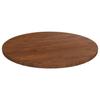 342966 vidaXL Round Table Top Dark Brown Ø40x1.5cm Treated Solid Oak