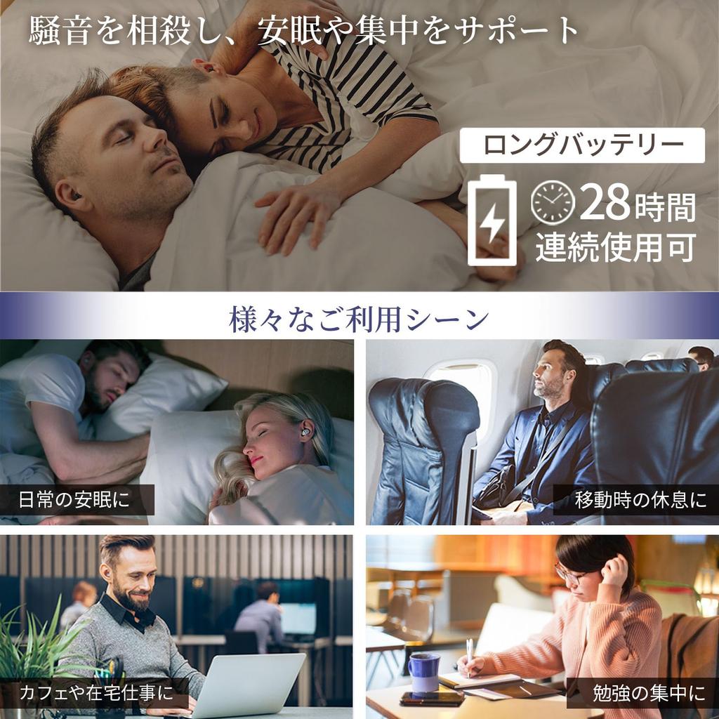 Электронные беруши QuietOn 4 для сна Электронные беруши для безболезненного шумоподавления при храпе и шуме Спокойствие и концентрация Высокая производительность