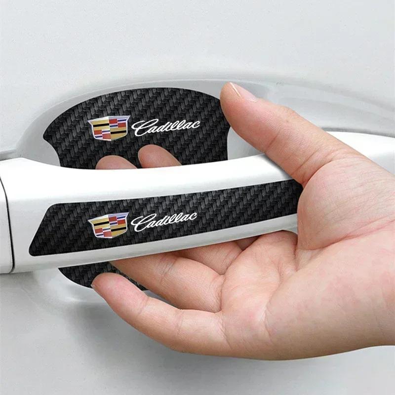 Cadillac Luminous Anti-Scratch Car Door Handle Stickers Decals for CT4 CT5 CT6 XT4 XT5 XT6 CTS ATS - Exterior Protection