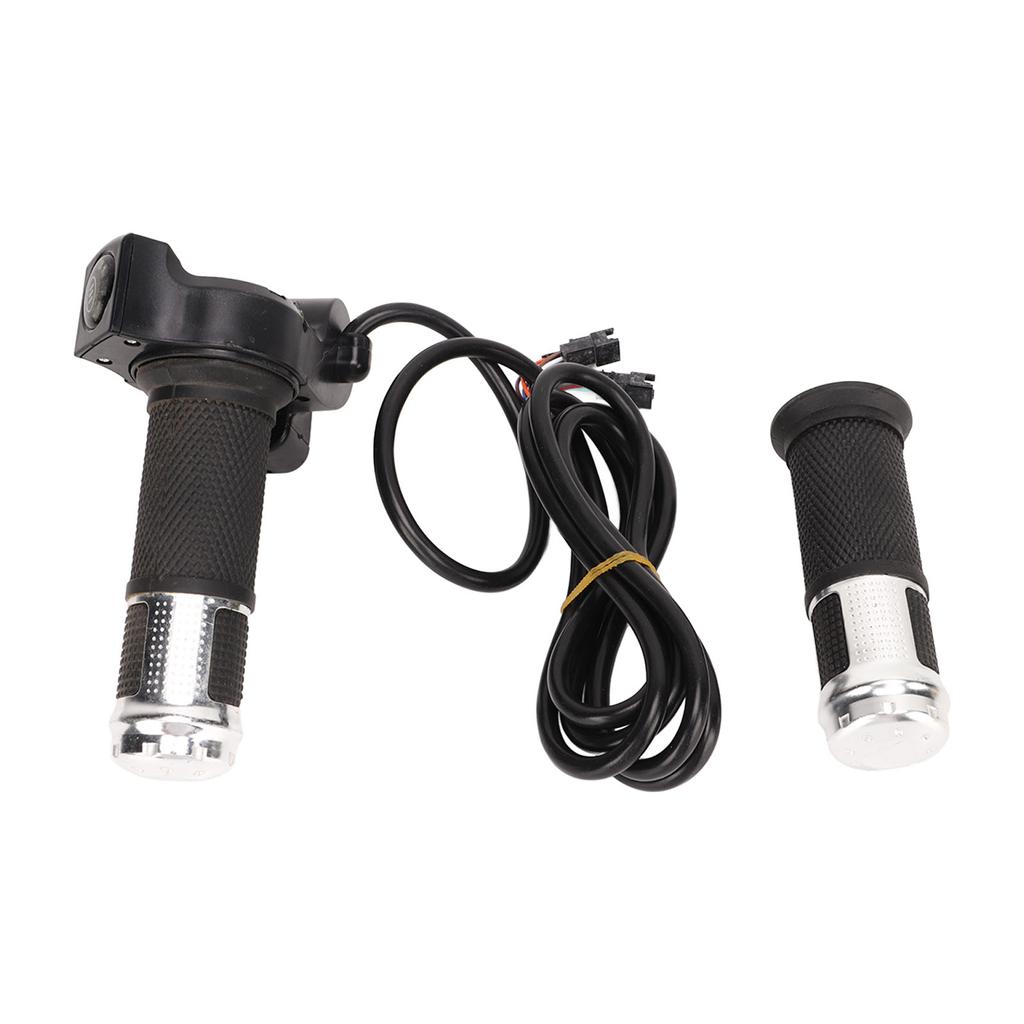 2 шт. Ручка газа для электровелосипеда, ручка управления скоростью, грипса с 4 индикаторами, 3-позиционный переключатель скорости, аксессуары для модернизации велосипеда