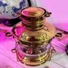 Brass  Copper Anchor Kerosene Oil and Electric Working Lantern  35.56 Cm Ship Lantern Rustic Vintage For Home Decor Gifts