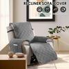 Waterproof Recliner Cover Polyester Sofa Protector Cover with Fixing Strap and Pocket Couch Furniture Protector Home Decoration