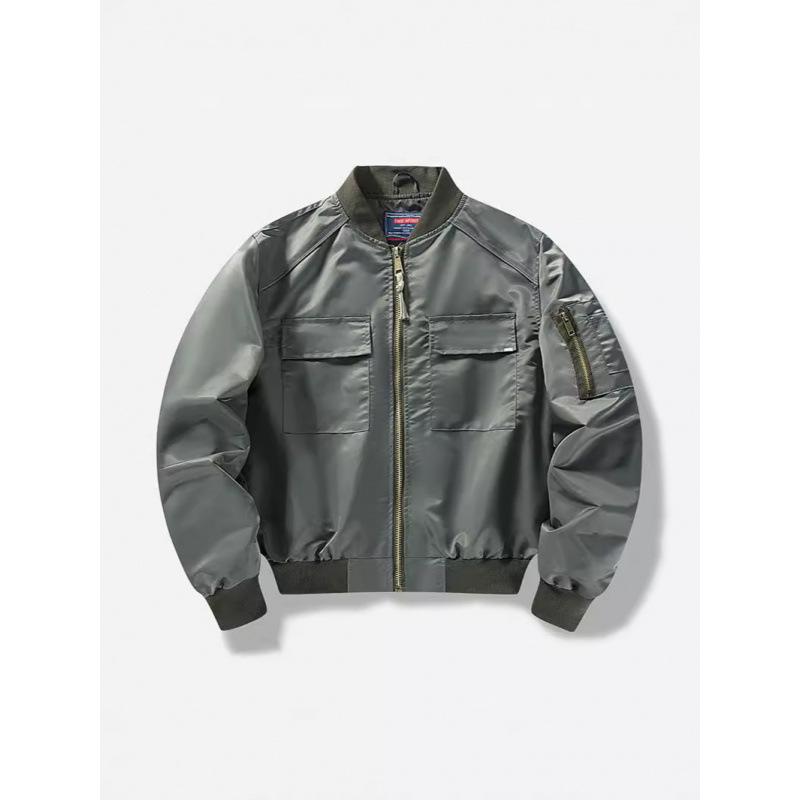 Молодежная мужская повседневная водонепроницаемая ветрозащитная куртка с V-образным вырезом, тонкая модная летная куртка для активного отдыха