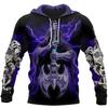 Spring Autumn Men's Hoodie Skull Graphics 3D Print Tops Fashion Unisex Sweatshirt Hip Hop Oversized Casual Clothing