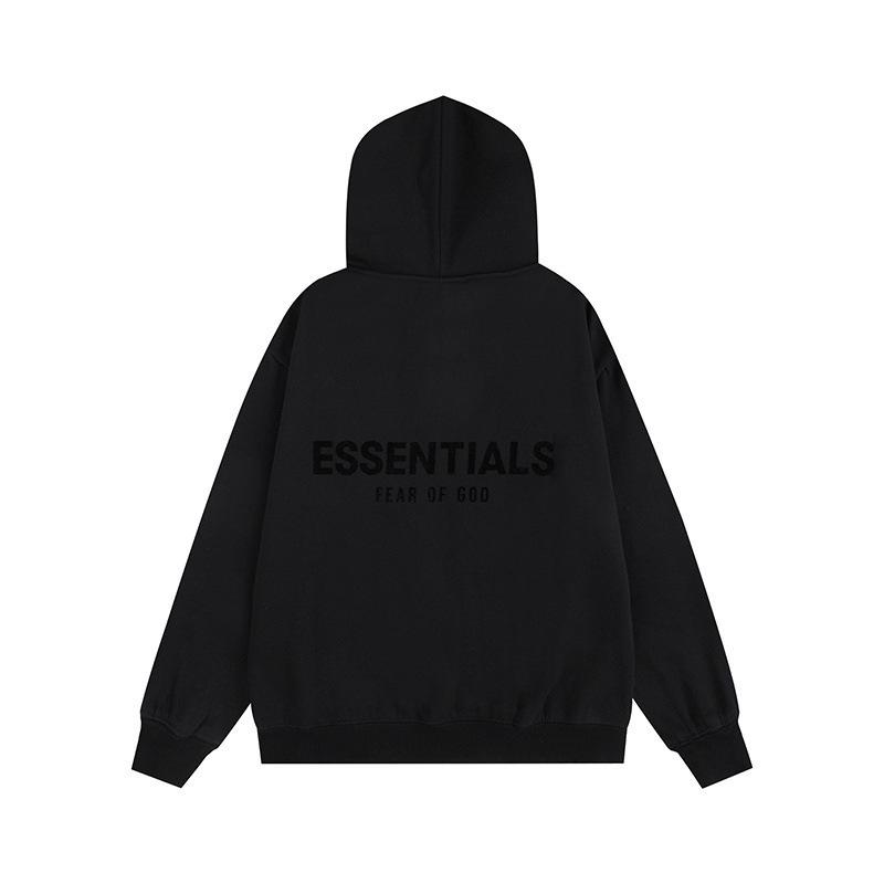 Худи Fog Essentials с flocked-буквами - Унисекс, свободный крой, с подкладкой из плюша
