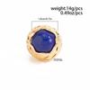 SHIXIN Vintage Hyperbole Irregular Metal  Inlaid Resin Thick Textured Round Rings Women Trendy Finger Aesthetics Jewelry Gifts